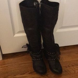 Not Rated Black Tall Boots